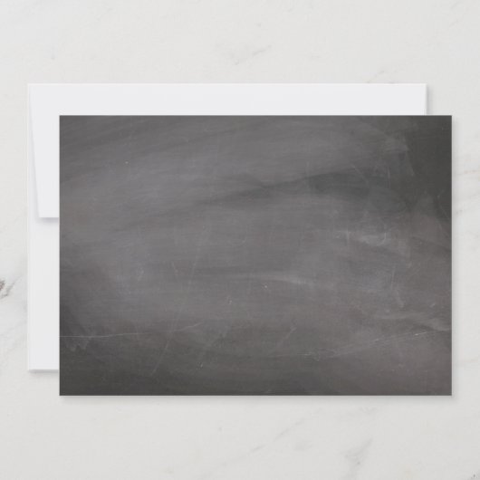 Chalkboard Mason Jar Hydrangeas | Engagement Party Kaart (Achterkant)