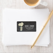 Chalkboard Mason Jar Hydrangeas | Wedding Etiket (Insitu)