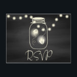 Chalkboard Mason Jar met vuurvliegjes Weddenschap  Uitnodiging Briefkaart<br><div class="desc">Je hebt al genoeg om na te denken over je bruiloft planning en je bent op een begroting juist? Versnijd de extra stress van uitvindingen uit met deze snelle en gemakkelijke manier van werken die betaalbaar is, maar toch erg moeilijk. Foto-briefkaarten met een keuze uit Entrée die klaar zijn om...</div>