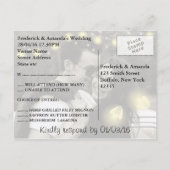 Chalkboard Mason Jar met vuurvliegjes Weddenschap  Uitnodiging Briefkaart (Achterkant)