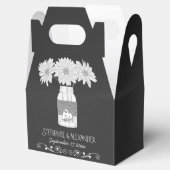 Chalkboard Mason Jar Personalized Favor Box Bedankdoosjes (Geopend)