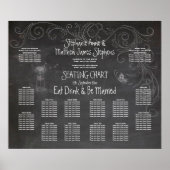 CHALKBOARD MASON JAR SEINGESCHART POSTER (Voorkant)