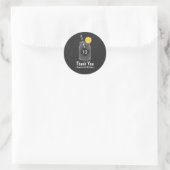 Chalkboard Mason Jar Verjaardagsfeestje Favor Stic Ronde Sticker (Tas)