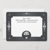 Chalkboard Mason Jar Wedding Foto Hartelijk dank Bedankkaart (Achterkant)