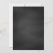 Chalkboard Mason Jar Wedding Invitations Kaart (Achterkant)