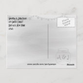 Chalkboard Mason Jar Wedding Lights Hartelijk dank Briefkaart (Achterkant)