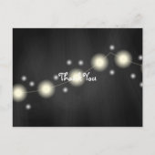 Chalkboard Mason Jar Wedding Lights Hartelijk dank Briefkaart (Voorkant)