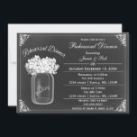 Chalkboard Mason jars Wedding Rehearsal Invites Kaart<br><div class="desc">Chalkboard Mason-jars met hydrangea Wedding Rehearsal Uitnodigingen</div>