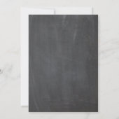 Chalkboard Meisje Olifant Baby shower per Mail Kaart (Achterkant)
