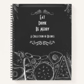 Chalkboard Menu Recipe Journal Notitieboek (Voorkant)