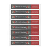 Chalkboard Merry kerst Return-adreslabel (Vel)