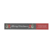 Chalkboard Merry kerst Return-adreslabel (Individueel)
