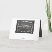 Chalkboard Merry-kerstfamiliekaart Feestdagen Kaart (Achterkant)