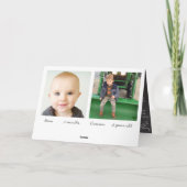 Chalkboard Merry-kerstfamiliekaart Feestdagen Kaart (Achterkant)