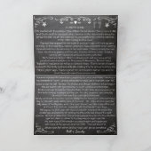 Chalkboard Merry-kerstfamiliekaart Feestdagen Kaart (Binnen)