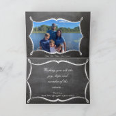 Chalkboard Merry-kerstfamiliekaart Feestdagen Kaart (Binnen)