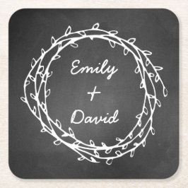 Chalkboard met aangepaste Onderzetters voor papier