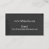 Chalkboard met alk-teksteffect visitekaartje (Achterkant)