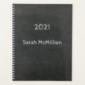 Chalkboard met datum en naam planner (Voorkant)