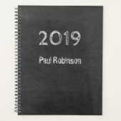 Chalkboard met datum en voornaam planner (Voorkant)