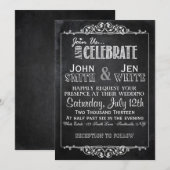 Chalkboard met een gevlekte Vlaams Woensdag Uitnod Kaart (Voorkant / Achterkant)