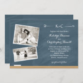 Chalkboard met foto's | Weddenschap Kaart (Voorkant / Achterkant)