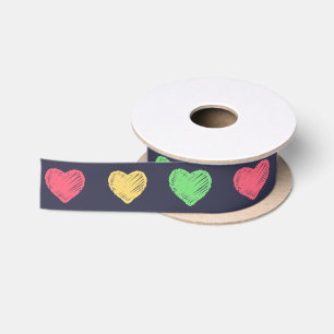 Chalkboard met hart satijnen lint