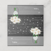 Chalkboard met madeliefjes in een Mason Jar Plaatskaartje (Buitenkant ongevouwen)