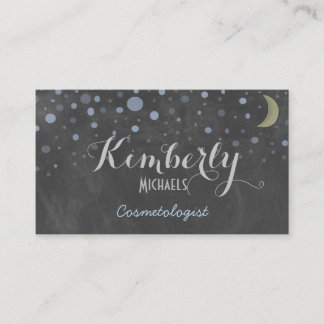 Chalkboard met sterren en maan Visitekaartje