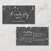 Chalkboard met sterren en maan Visitekaartje (Voorkant / Achterkant)