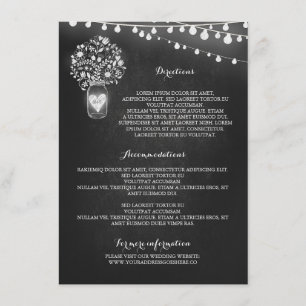 Chalkboard metselaar bruiloft details kaart