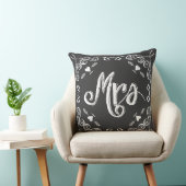 Chalkboard mevrouw Brides Pillow elke kleur Kussen (Stoel)