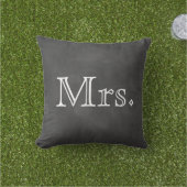 Chalkboard mevrouw Outdoor Pillow Buitenkussen (Gras)