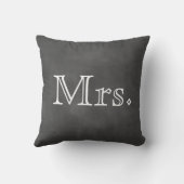 Chalkboard mevrouw Outdoor Pillow Buitenkussen (Achterkant)