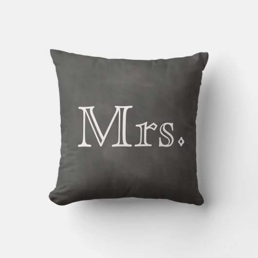 Chalkboard mevrouw Outdoor Pillow Buitenkussen (Voorkant)