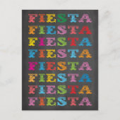 Chalkboard Mexican Fiesta Briefkaart (Voorkant)