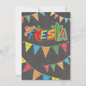 Chalkboard Mexican Fiesta Couples Baby shower Kaart (Achterkant)