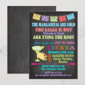 Chalkboard Mexican Fiesta Post Wedding Kaart (Voorkant / Achterkant)