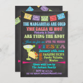Chalkboard Mexican Fiesta Post Wedding Kaart (Voorkant / Achterkant)