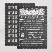 Chalkboard Mexican Fiesta Rehearsal Dinner Kaart (Voorkant / Achterkant)
