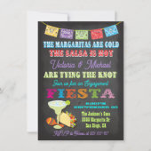 Chalkboard Mexican Fiesta Rehearsal Dinner Kaart (Voorkant)