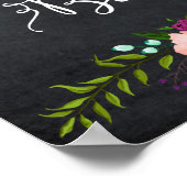 chalkboard mimosa bar sign floral poster (Hoek)