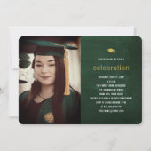 Chalkboard Minimale Afstuderen fotogradatiepartij Kaart (Achterkant)