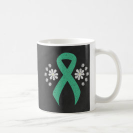 Chalkboard Mint Awareness Green Ribbon Koffiemok