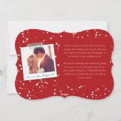 Chalkboard Mistletoe  Eerste Kerstfoto Feestdagenkaart (Achterkant)