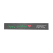 Chalkboard Mistletoe Holiday Adres Etiket (Individueel)