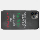 Chalkboard Mistletoe Holiday Case-Mate iPhone Case (Achterkant (horizontaal))