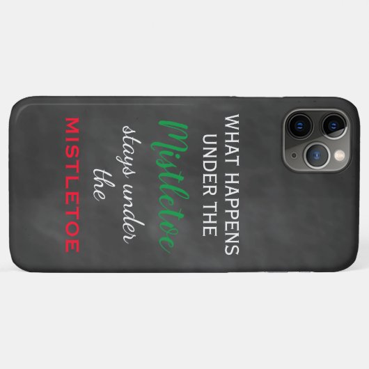Chalkboard Mistletoe Holiday Case-Mate iPhone Case (Achterkant (horizontaal))