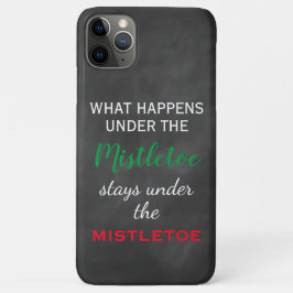 Chalkboard Mistletoe Holiday Case-Mate iPhone Case
