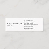 Chalkboard Modern Gold Circle Monogram Loyalty Mini Visitekaartje (Achterkant)